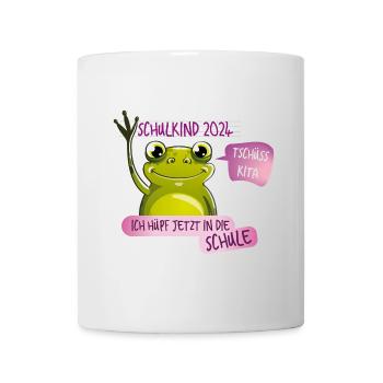 Tschüß Kita - Schulkind - Tasse - Weiß - Vorne