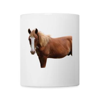 Pferde T-shirt Geschenk Reiter  - Tasse - Weiß - Vorne