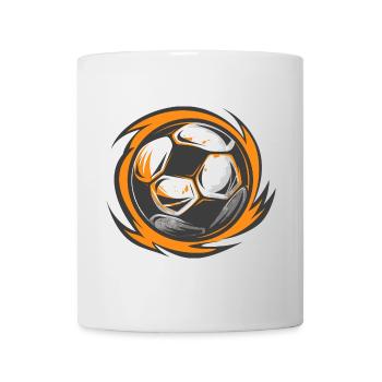 Fußball Illustration - Tasse - Weiß - Vorne