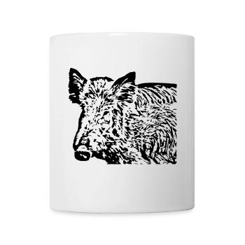 Wild boar Wild boar Pig Sow Pigs - Mug - white - Front
