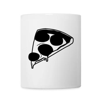 Croquis de pizza - Mug blanc - blanc - Devant