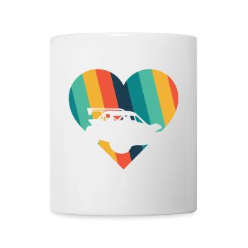 Auto Autocross Racing Car - Mug - white - Front
