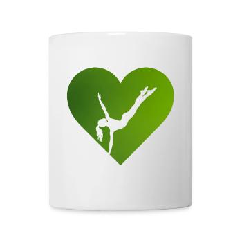 Gymnastique en équilibre sur les mains - Mug blanc - blanc - Devant