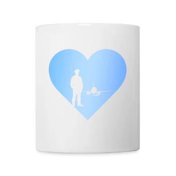 Stewardess Flugbegleiterin - Tasse - Weiß - Vorne