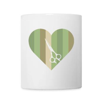 Friseurin Frisur - Tasse - Weiß - Vorne