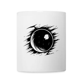 Skizze Bowlingkugel - Tasse - Weiß - Vorne
