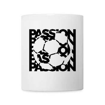 Icône du logo Passion Soccer Passion Soccer - Mug blanc - blanc - Devant