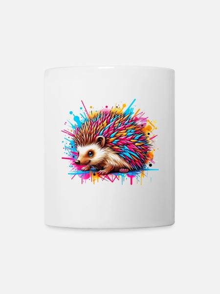 Hérisson - Mug blanc - blanc