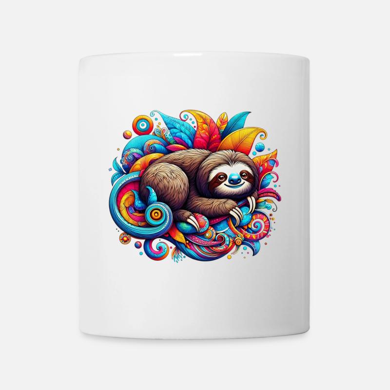 Faultier - Tasse - Weiß