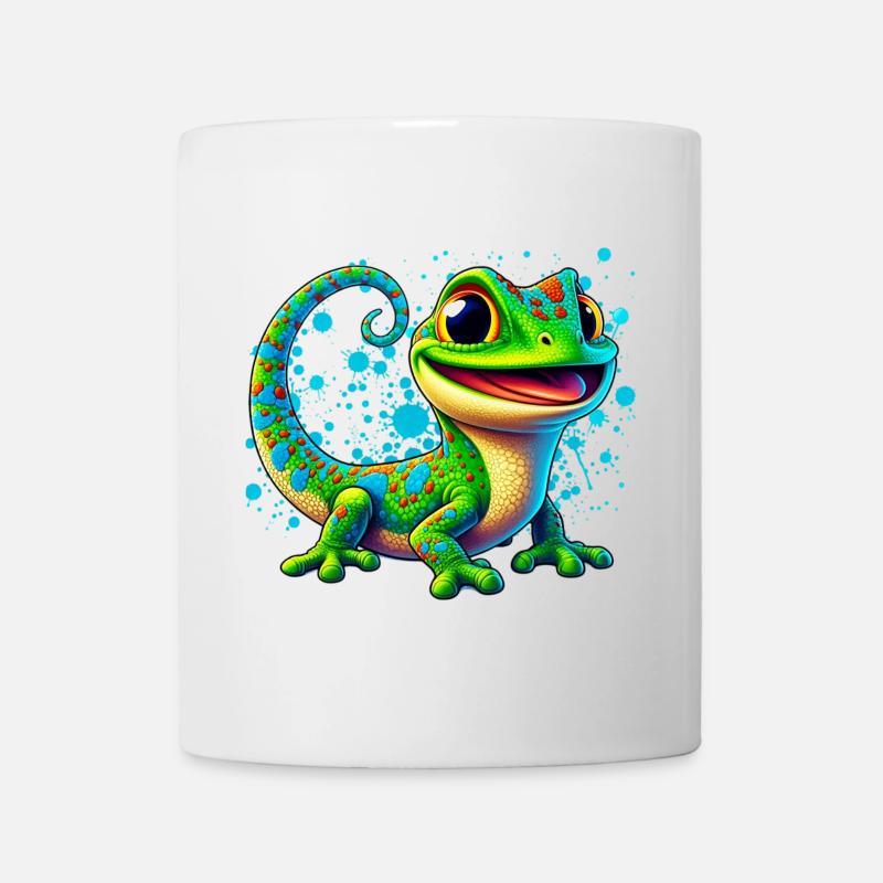 Gecko - Tasse - Weiß