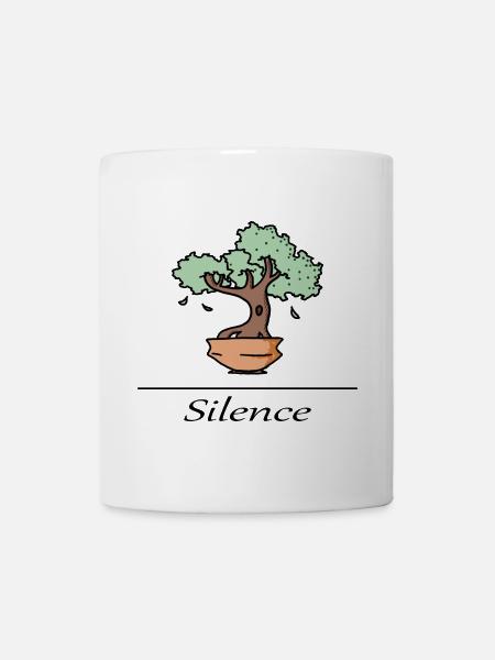 Arbre zen - silence - Mug blanc - blanc