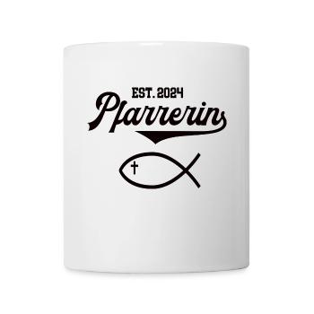 Pfarrerin est 2024 Fisch Symbol Christentum Kirche - Tasse - Weiß - Vorne