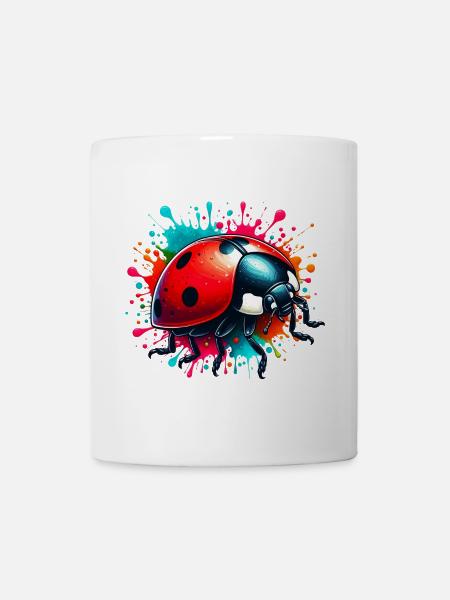 Marienkäfer - Tasse - Weiß
