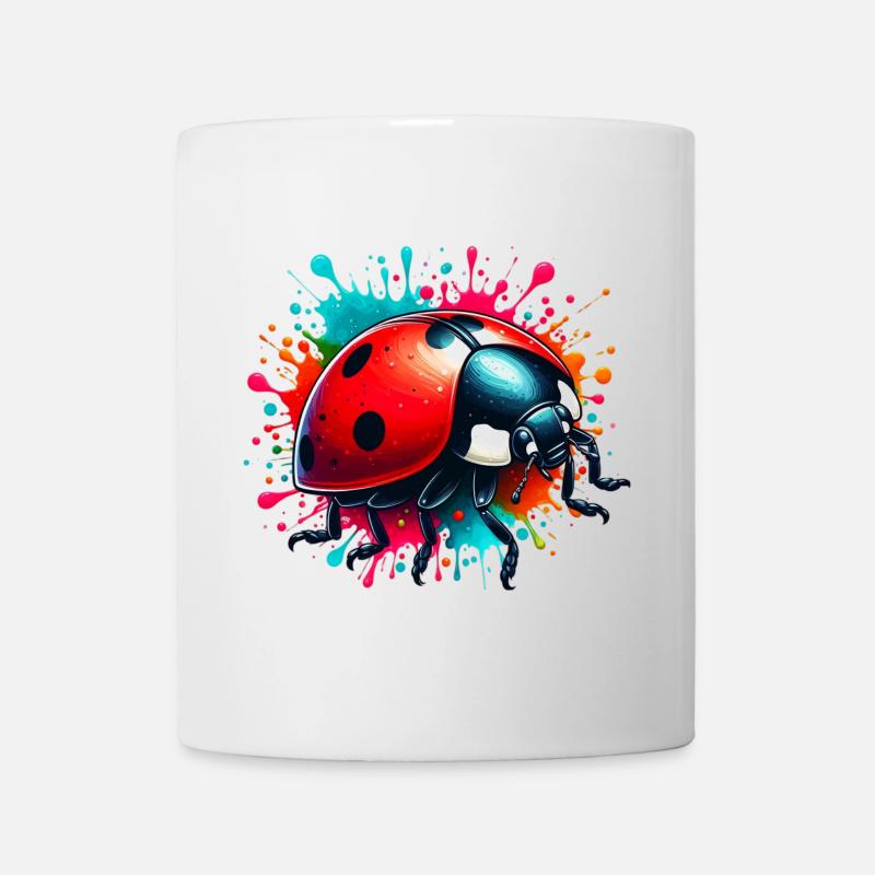 Marienkäfer - Tasse - Weiß