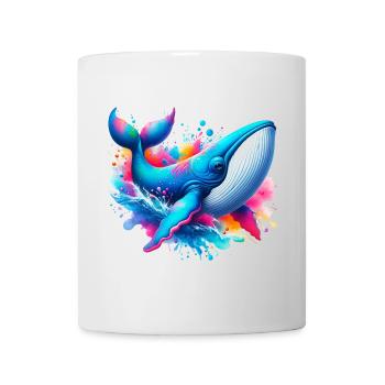 Baleine - Mug blanc - blanc - Devant