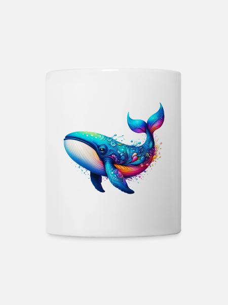 Wal - Tasse - Weiß