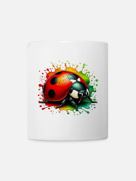 Marienkäfer - Tasse - Weiß