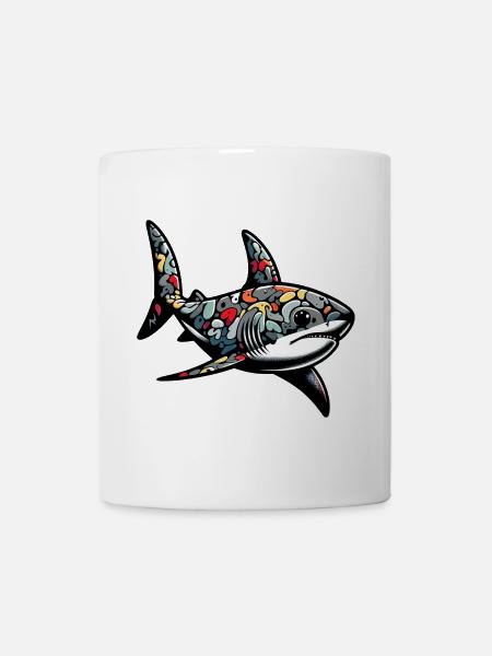 Hai - Tasse - Weiß