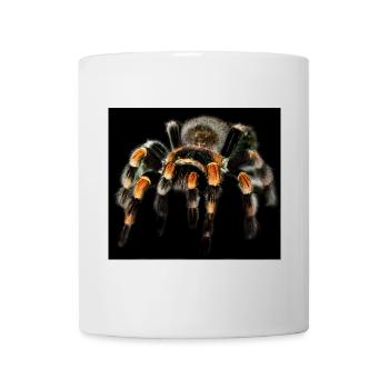 Arachnophobie: Rotknievogelspinne, Spinnen-Furcht - Tasse - Weiß - Vorne