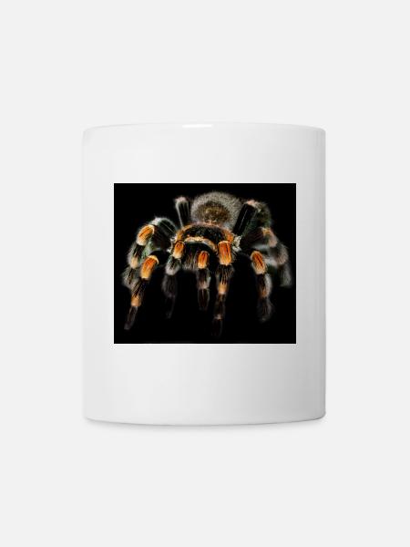 Arachnophobie: Rotknievogelspinne, Spinnen-Furcht - Tasse - Weiß