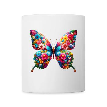 Schmetterling - Tasse - Weiß - Vorne