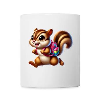 Start of school with chipmunks for school beginners - Mug - white - Front