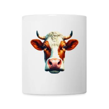 Vache - Mug blanc - blanc - Devant