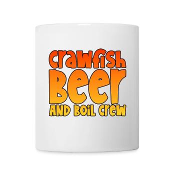 Écrevisses, bière et Crew - Mug blanc - blanc - Devant