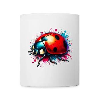Coccinelle - Mug blanc - blanc - Devant
