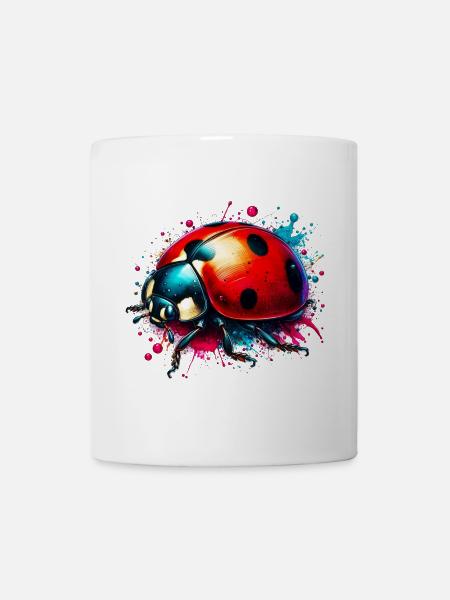 Marienkäfer - Tasse - Weiß