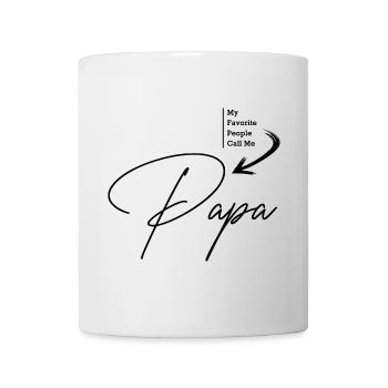 My favorite people call me PAPA Black Style - Mug - white - Front