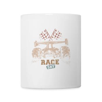 Retro Racing Car Formula Symbol Vintage Logo Racing - Mug - white - Front
