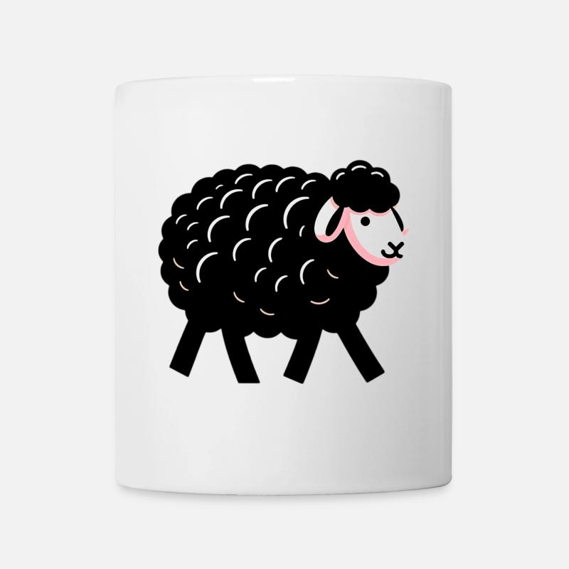 Schwarzes Schaf - Tasse - Weiß