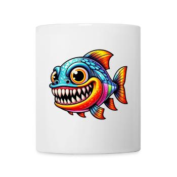 Piranha - Tasse - Weiß - Vorne