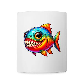 Piranha - Tasse - Weiß - Vorne