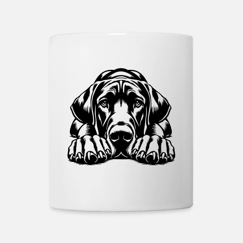 Deutsche Dogge - Tasse - Weiß
