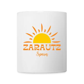 ZARAUTZ Spanien - Helle Sonne Emblem T-Shirt - Tasse - Weiß - Vorne