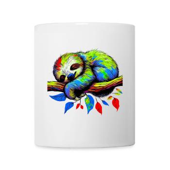Faultier - Tasse - Weiß - Vorne