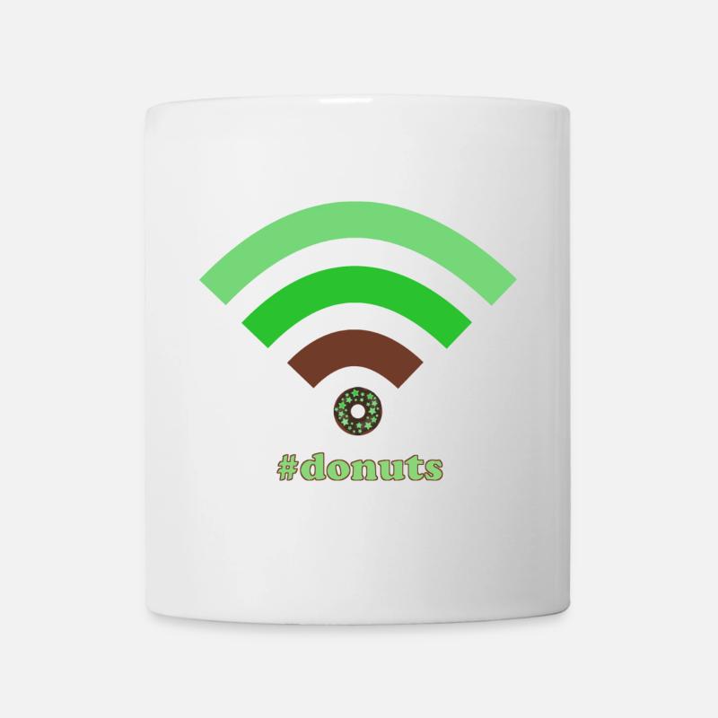 wifi donuts - Tasse - Weiß