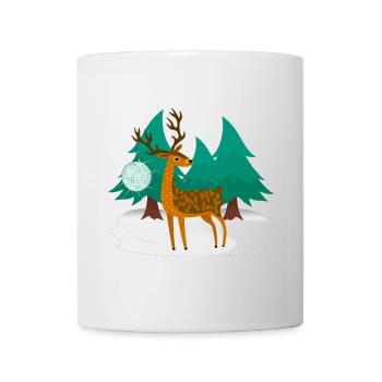 Discothèque Hirsch - Mug blanc - blanc - Devant