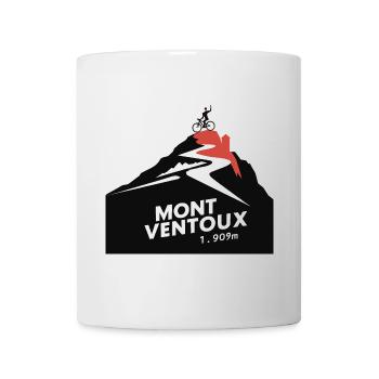 Mont Ventoux - the cycling route to the top - Mug - white - Front
