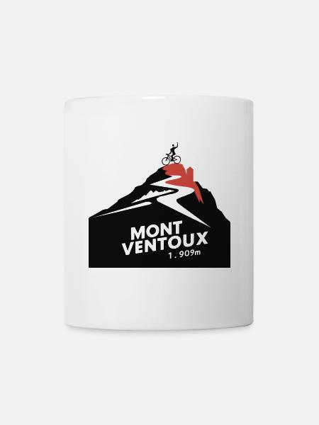 Mont Ventoux - l’itinéraire cycliste vers le sommet - Mug blanc - blanc