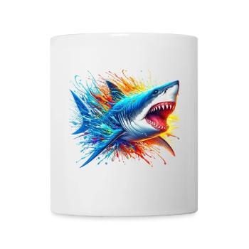 Requin - Mug blanc - blanc - Devant