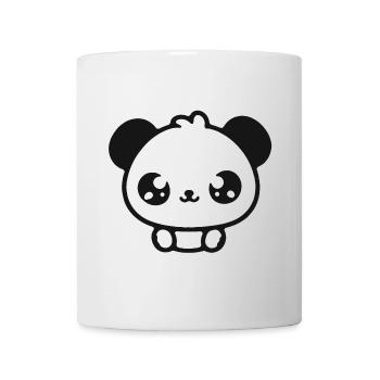 Kuschelpanda Kopf Illustration - Tasse - Weiß - Vorne