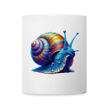 Schnecke - Tasse - Weiß - Vorne