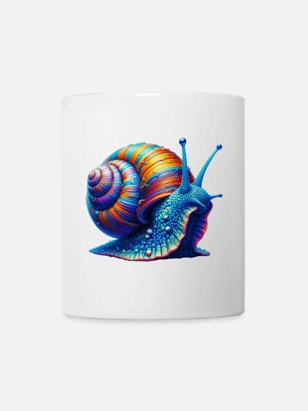 Schnecke - Tasse - Weiß