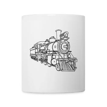 Croquis de ligne de chemin de fer - Mug blanc - blanc - Devant