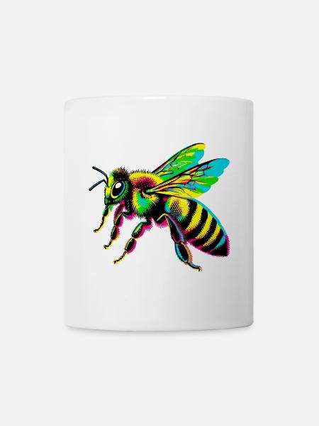 Biene - Tasse - Weiß