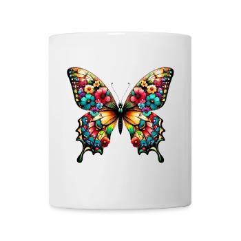 Schmetterling - Tasse - Weiß - Vorne