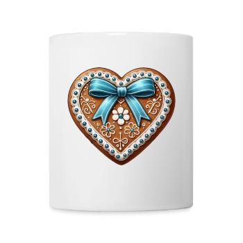 Gingerbread Heart: Sweet Tradition and Love Combined - Mug - white - Front